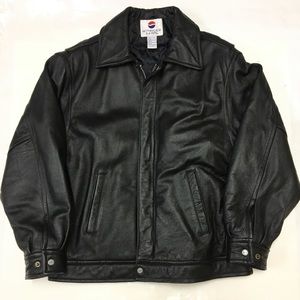 Vintage Pepsi Mens Leather Jacket Coat
